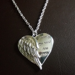 A Piece of My Heart Has Wings Necklace