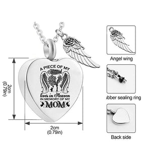 Tree Of Life Angel Wing Urn Necklace