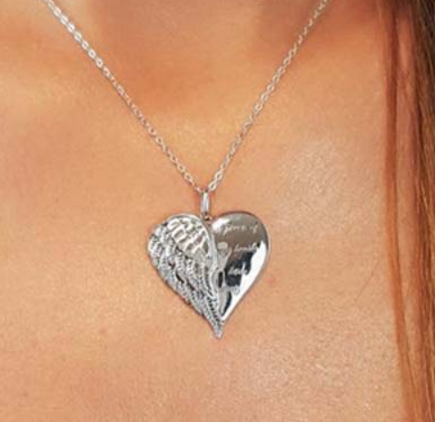 A Piece of My Heart Has Wings Necklace