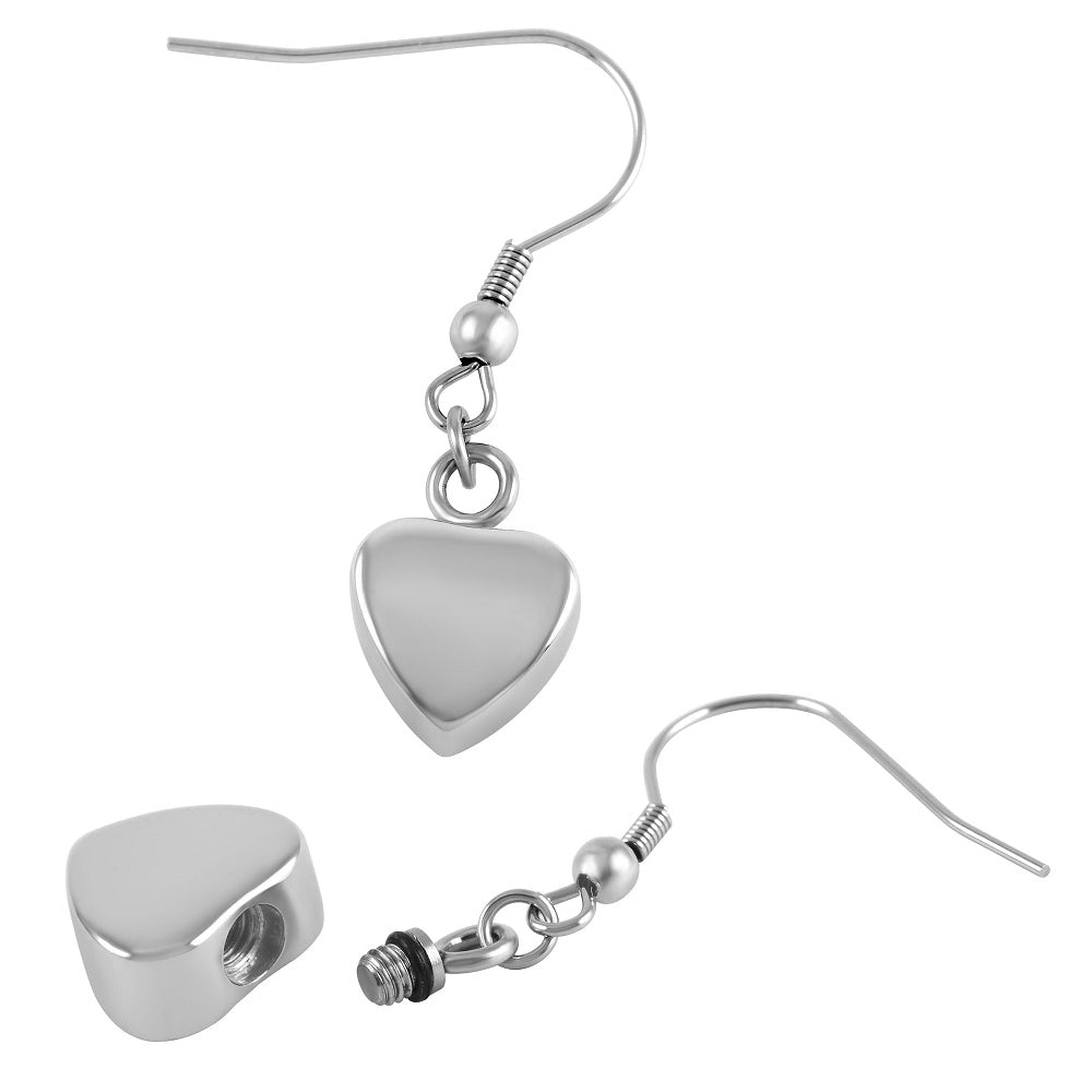 Heart of Love Cremation Urn Earrings
