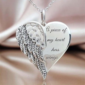 A Piece of My Heart Has Wings Necklace