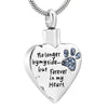 Pet Paw Keepsake Memorial Urn Necklace