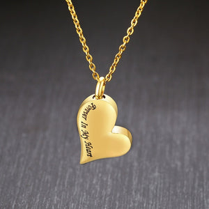 Forever In My Heart Cremation  Urn  Necklace