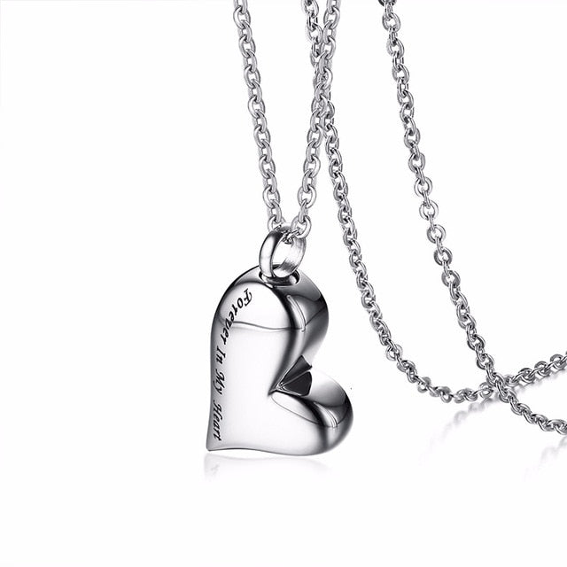 Forever In My Heart Cremation  Urn  Necklace