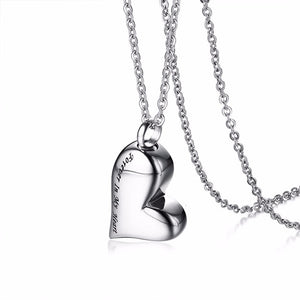 Forever In My Heart Cremation  Urn  Necklace