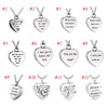 Beautiful Heart Pet Paw Cremation Urn Necklace