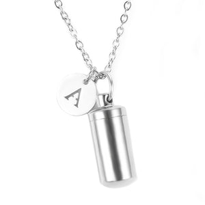 Golden Stainless Steel Cremation Urn Necklace