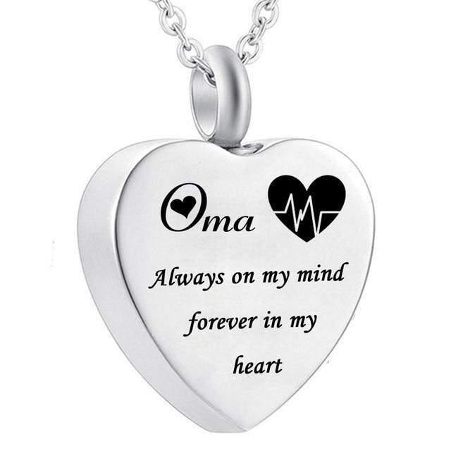 Memorial Ashes Heart Pendant