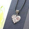 No Longer by My Side but Forever in My Heart Keepsake Necklace