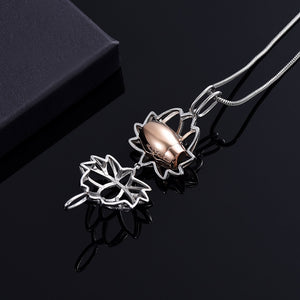 Lotus Flower Memorial Necklace