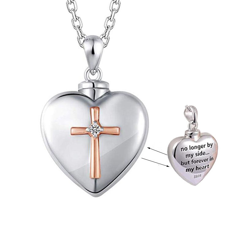 Heart Shaped Memorial Urns Necklace