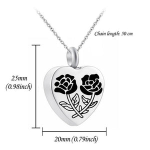 Heart Shaped Memorial Urns Necklace