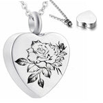 Heart Shaped Memorial Urns Necklace