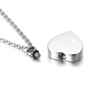 Heart Shaped Memorial Urns Necklace