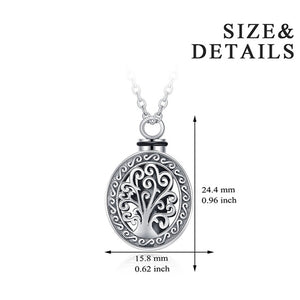 Tree Of Life Cremation Urn Necklace